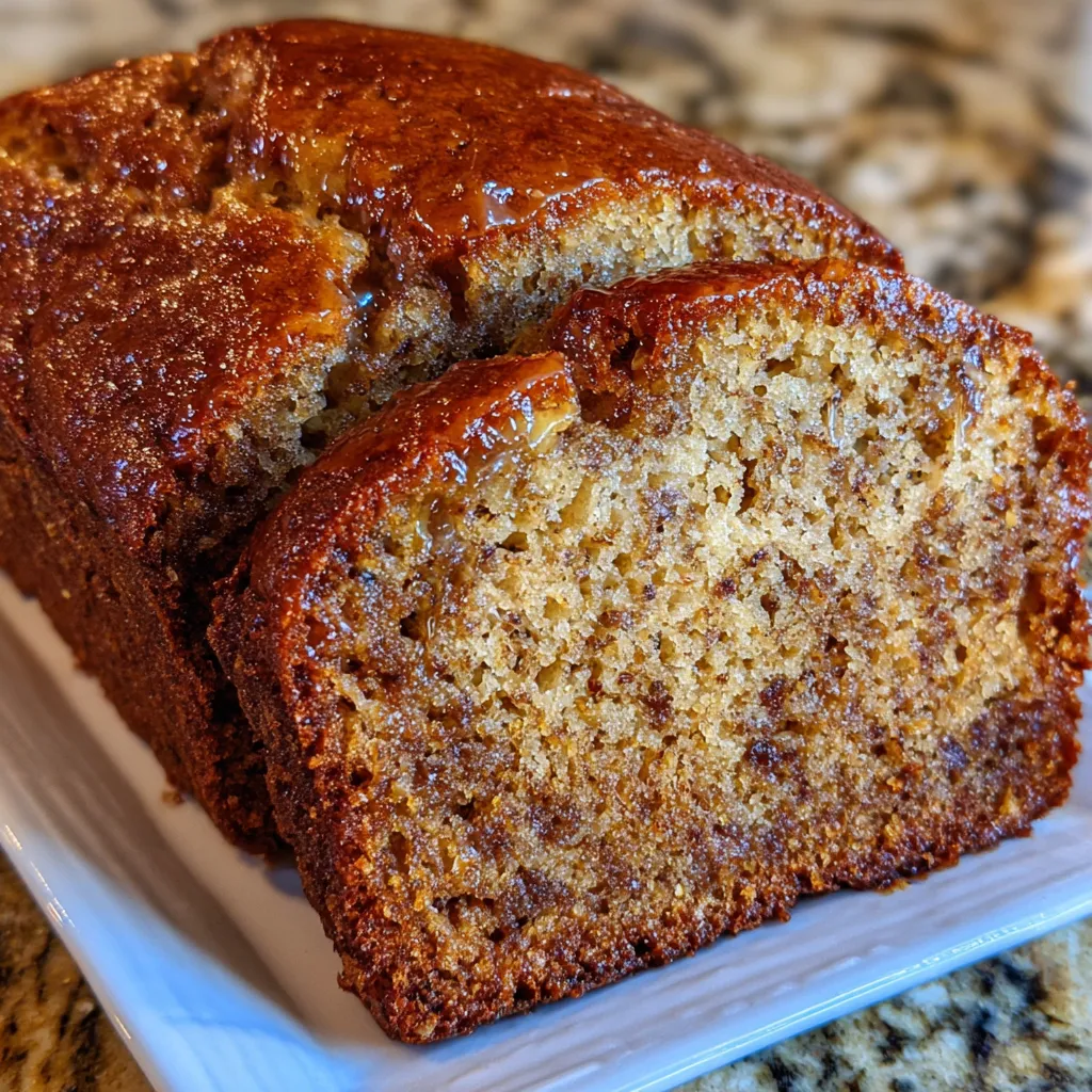 Banana bread slices served with butter and coffee