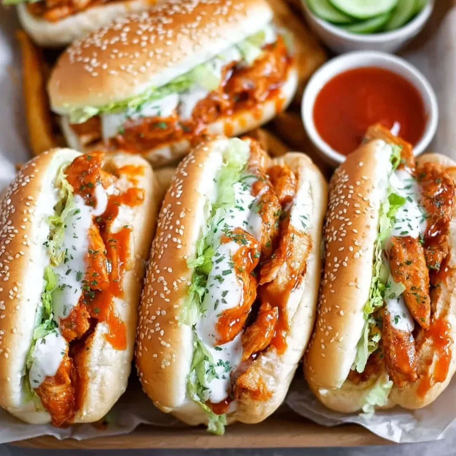 Plate of cheesy buns with dipping sauce and parsley garnish.