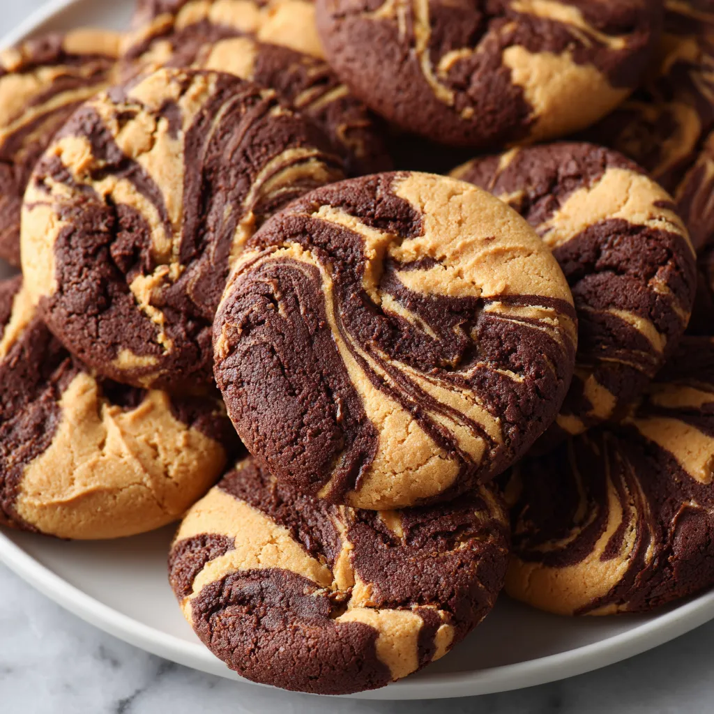 Plate of cookies with a glass of milk in the background.