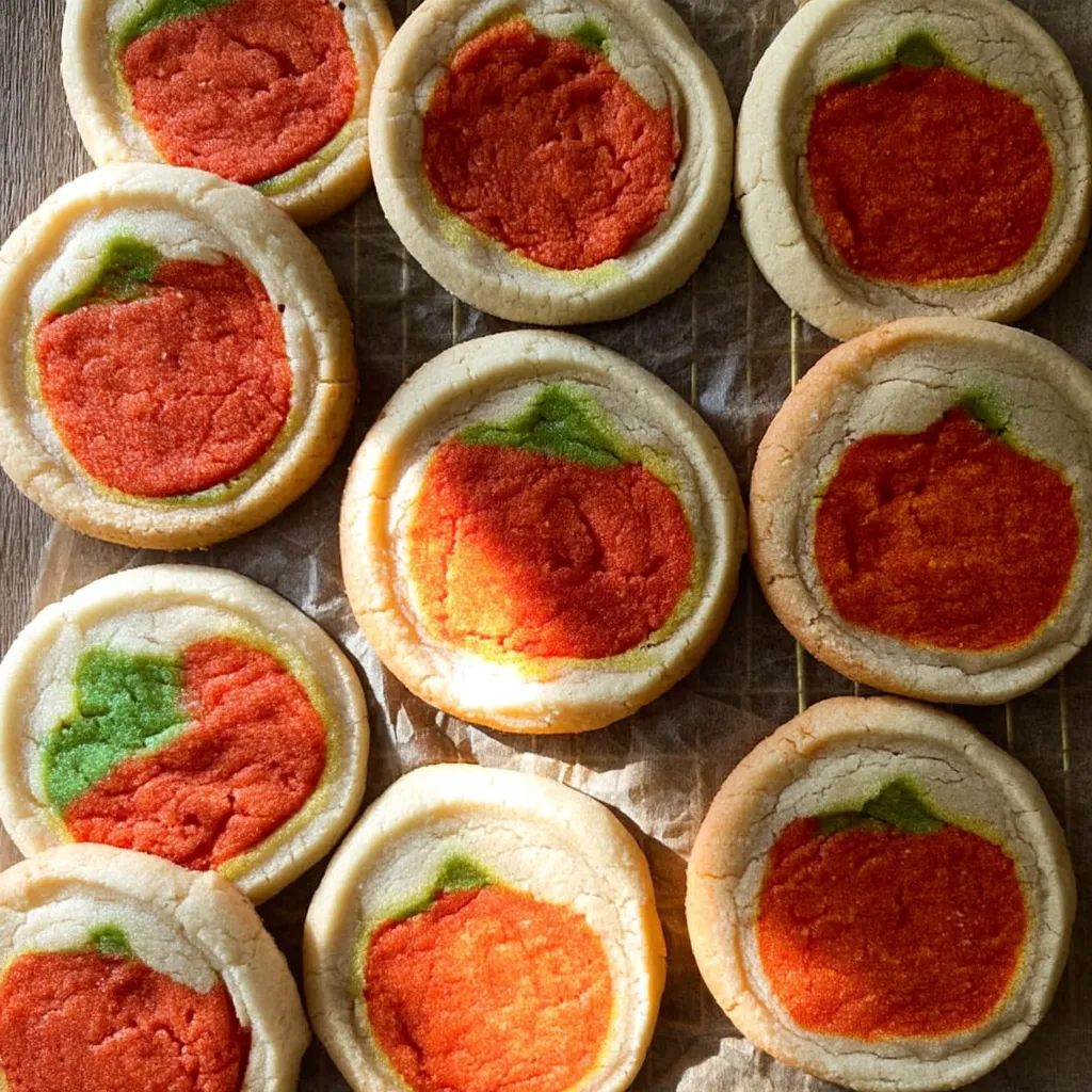 Stack of chewy vegan pumpkin cookies