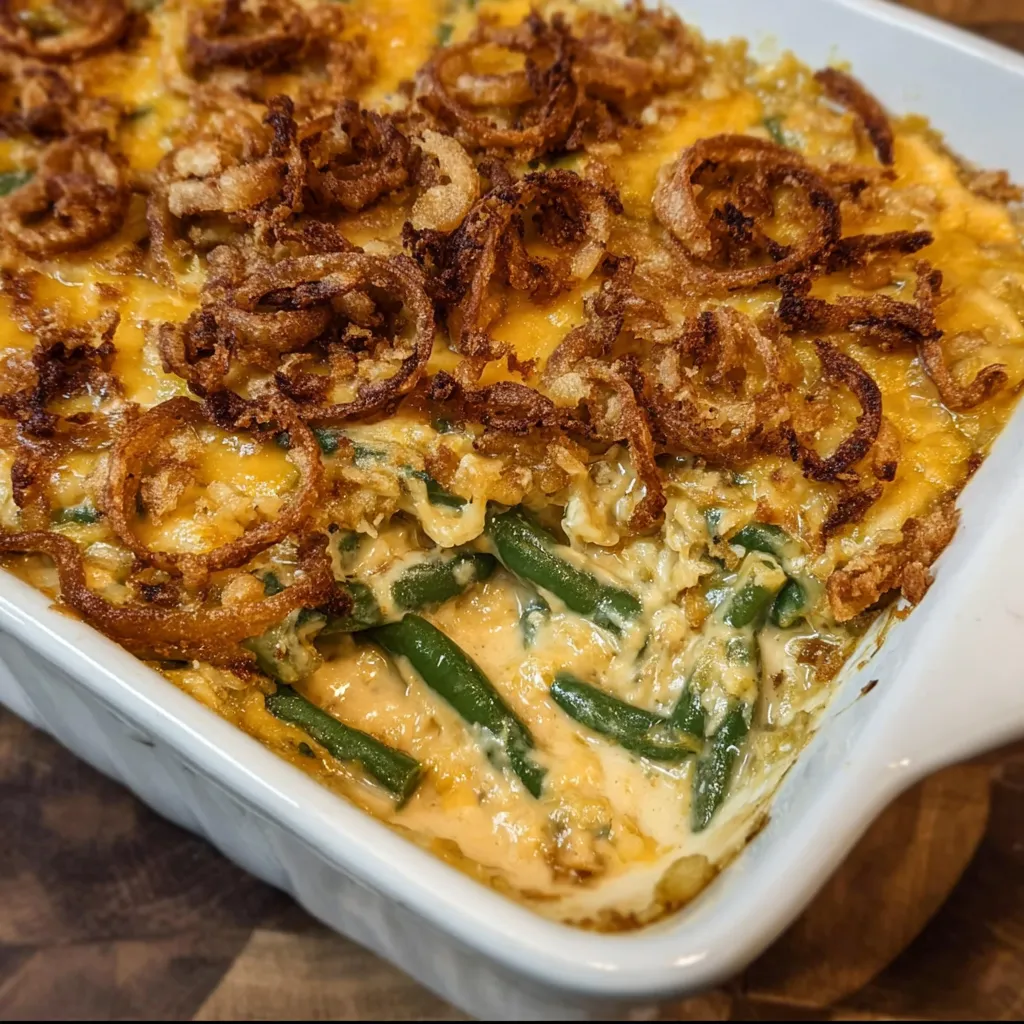 Classic holiday casserole ready to serve