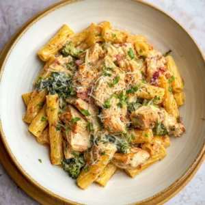 Fork twirling creamy Boursin pasta