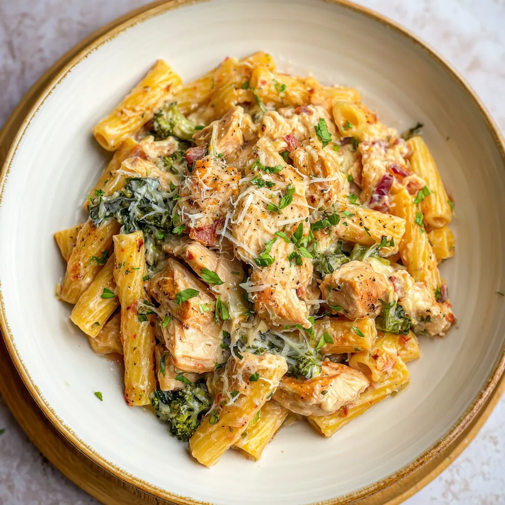 Fork twirling creamy Boursin pasta