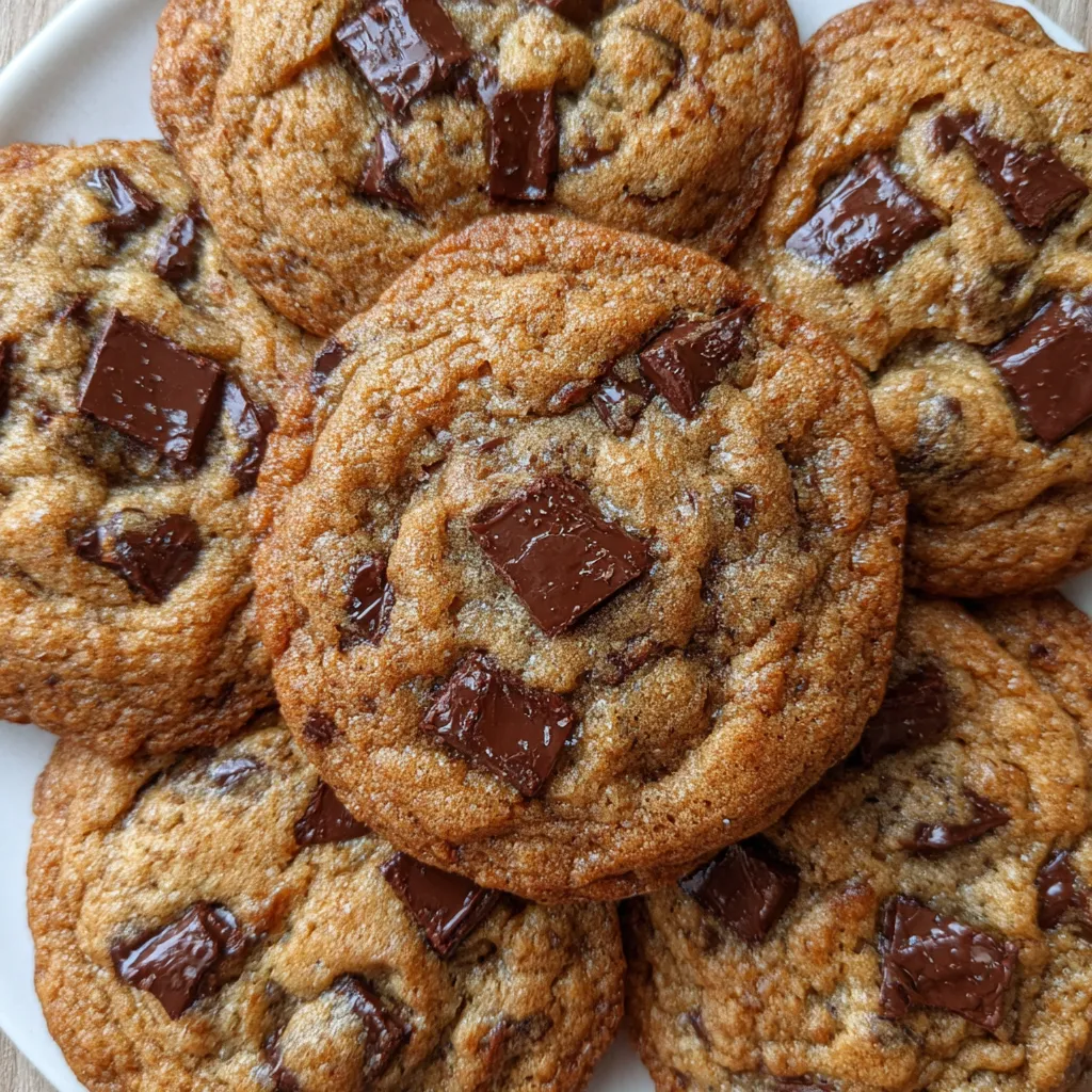 Close-up of cookie with gooey chocolate chips