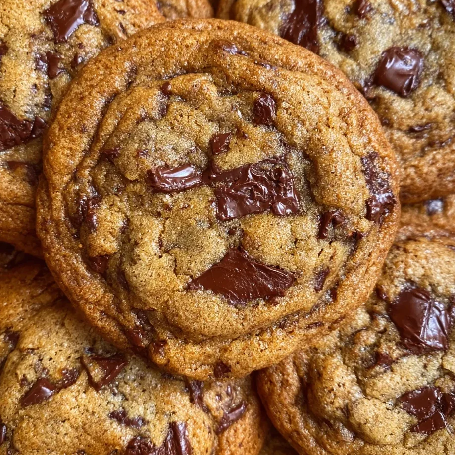 Tray of espresso chocolate chip cookies cooling on parchment