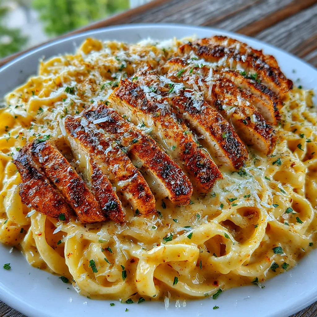 Blackened Cajun Chicken Alfredo