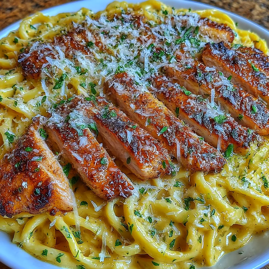 Blackened Cajun Chicken Alfredo