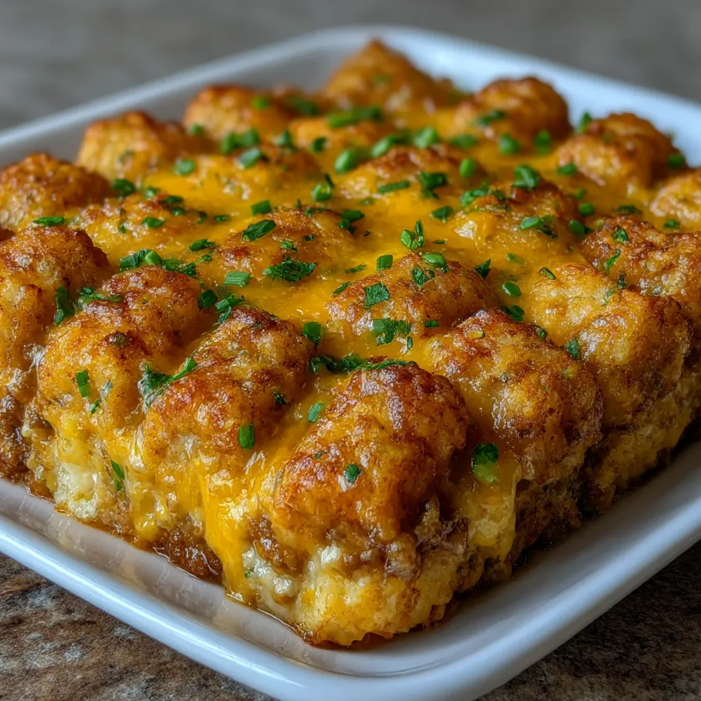 Tater Tot Casserole With Ground Beef
