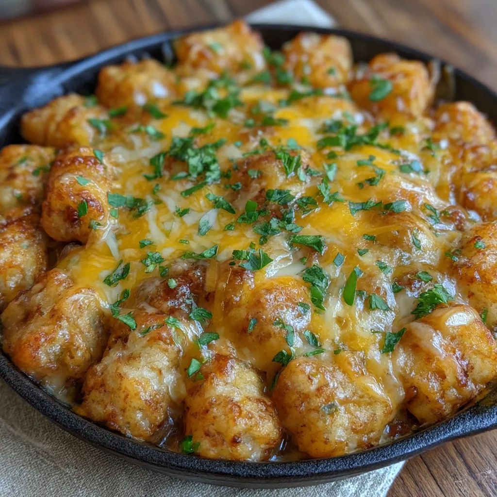 Tater Tot Casserole With Ground Beef