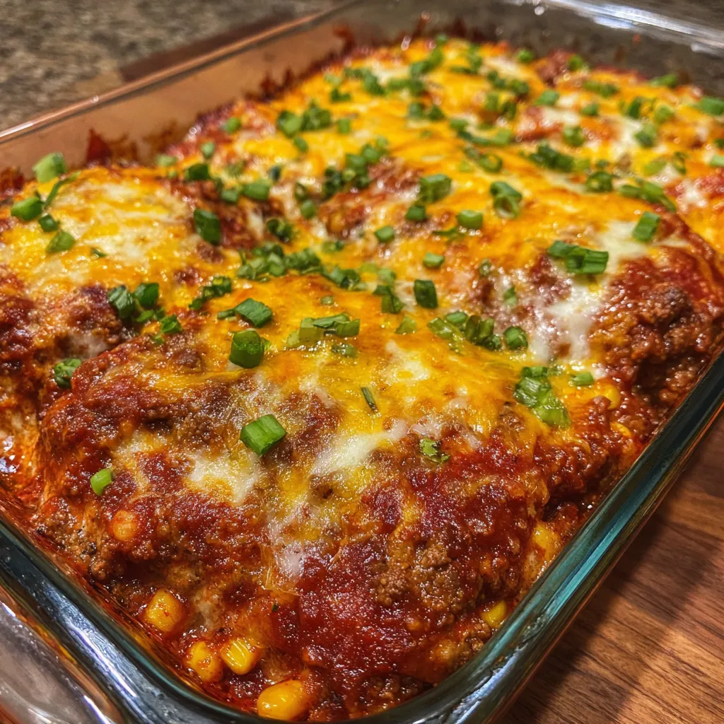 Enchilada casserole baked