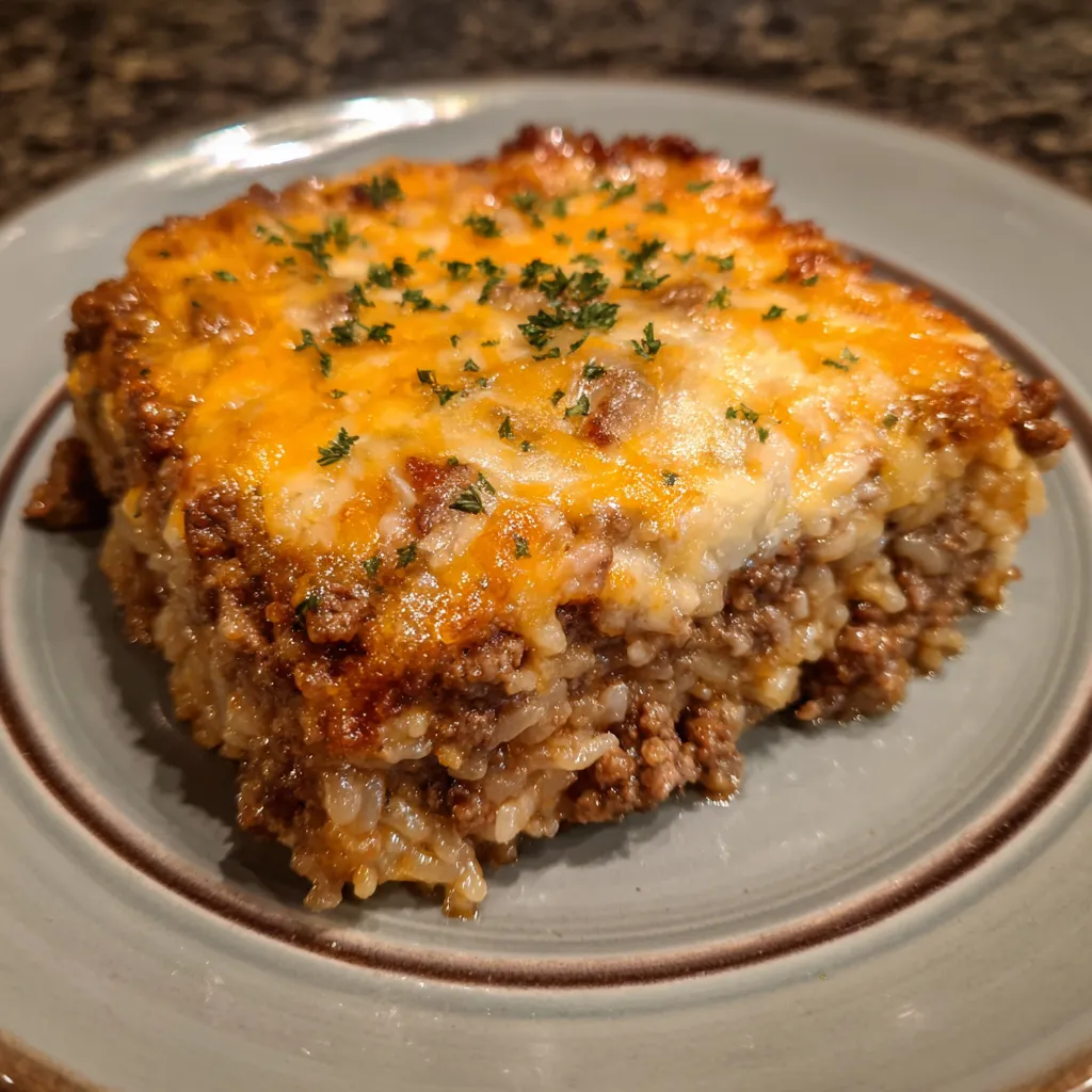 Casserole dish fresh from the oven