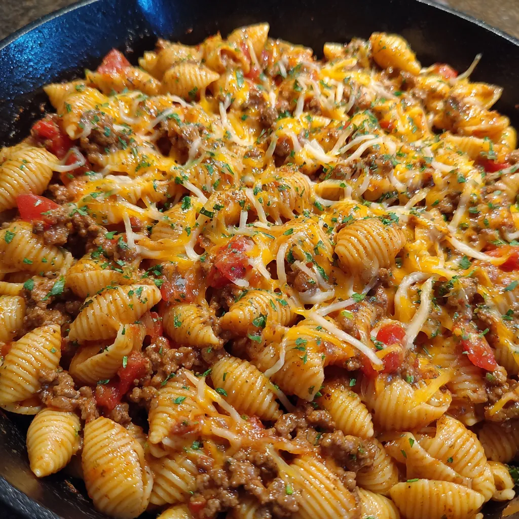 Cheesy taco pasta