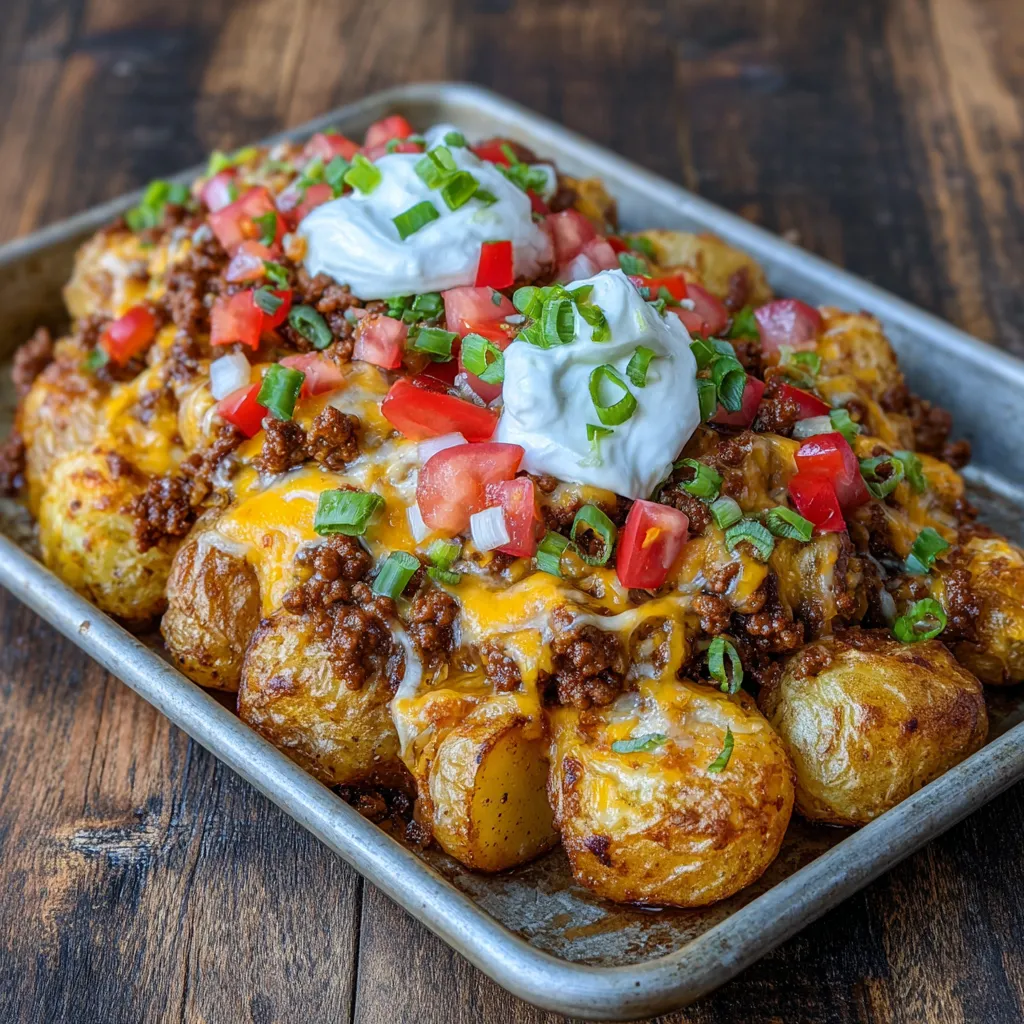 Taco potatoes baked