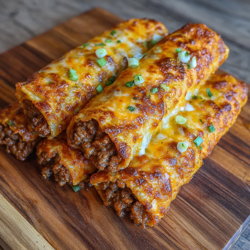 Taco sticks on tray
