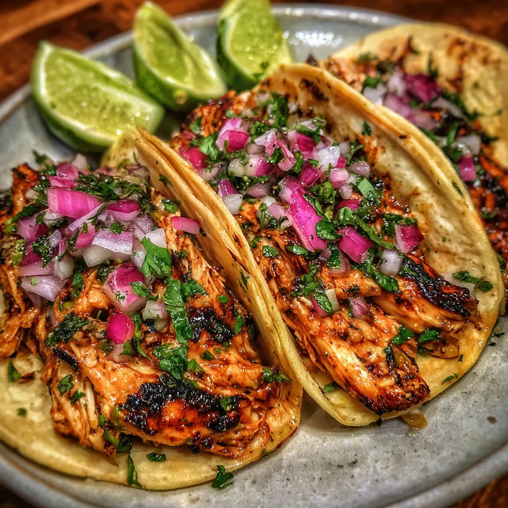 Chicken street tacos