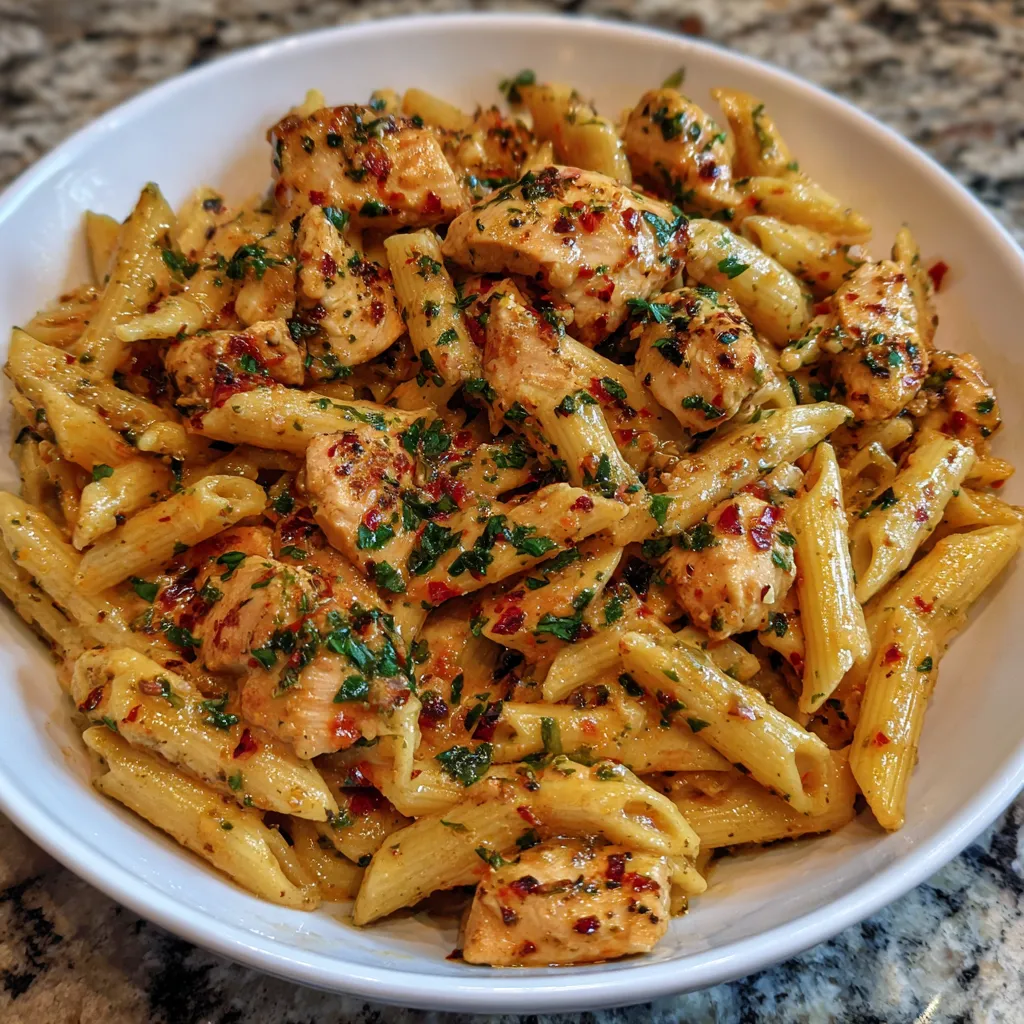 Bowl of chicken pasta