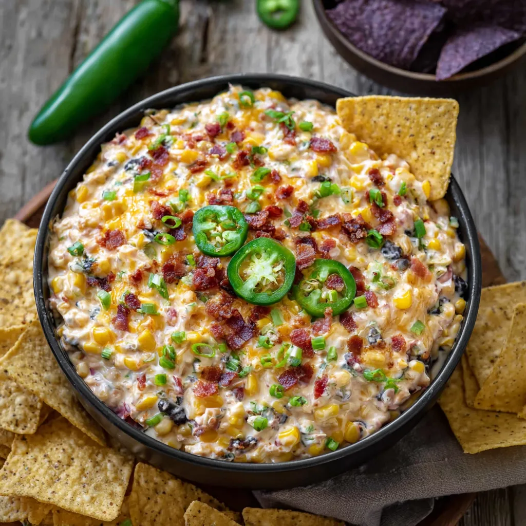 Spoonful of corn dip