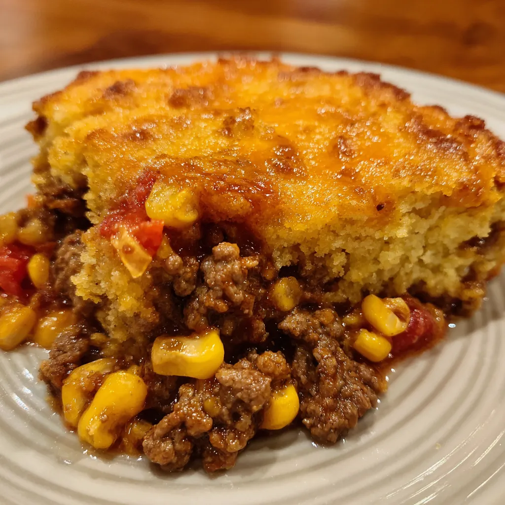 Cowboy cornbread casserole
