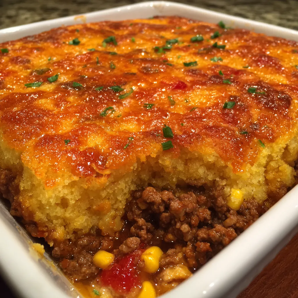 Cornbread casserole fresh baked