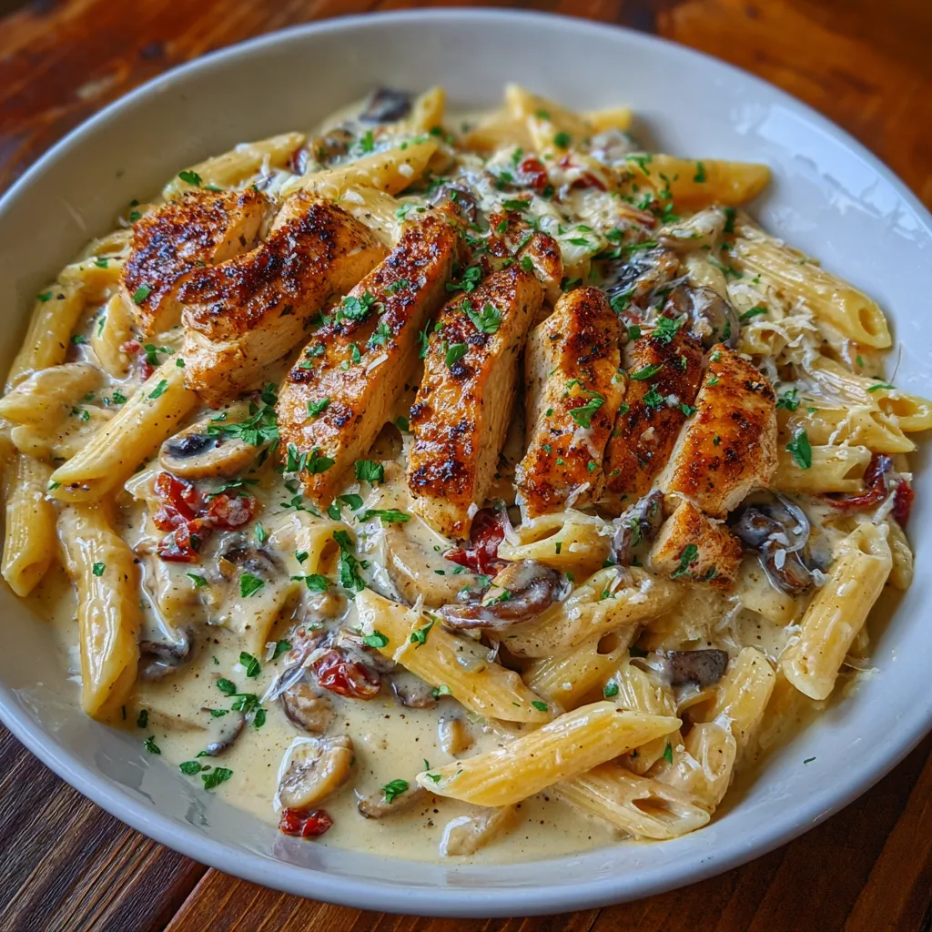 Bowl of Cajun chicken pasta