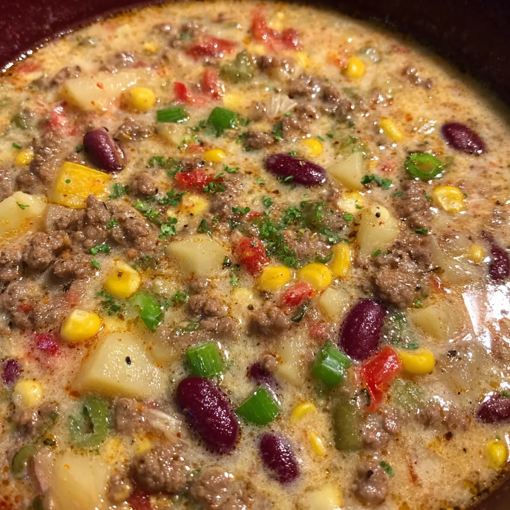 Soup topped with cheese