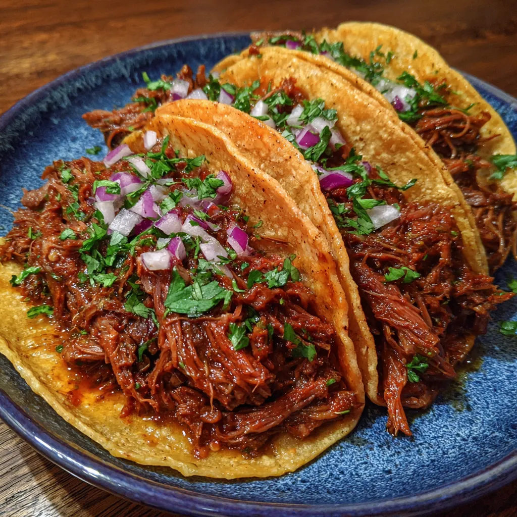 Birria tacos on skillet