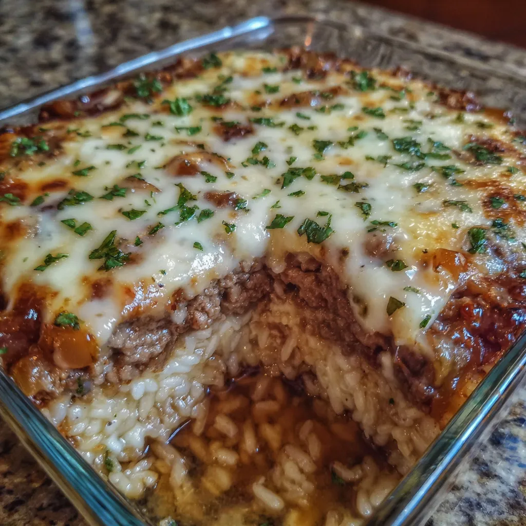 Casserole fresh from oven