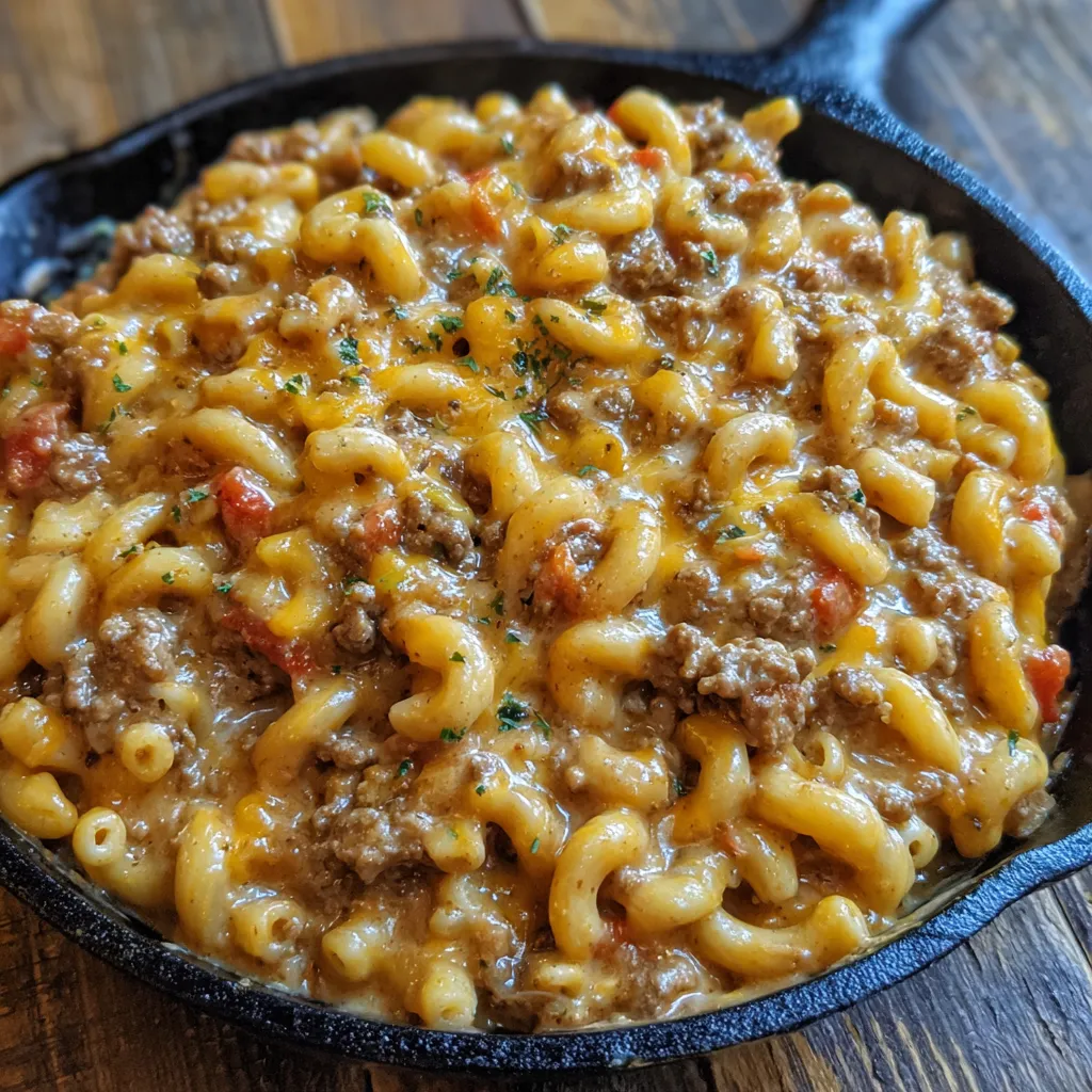 Homemade hamburger helper
