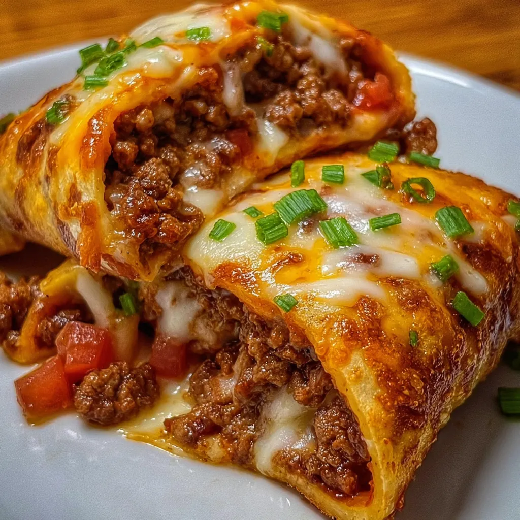 Bite of cheesy taco pocket