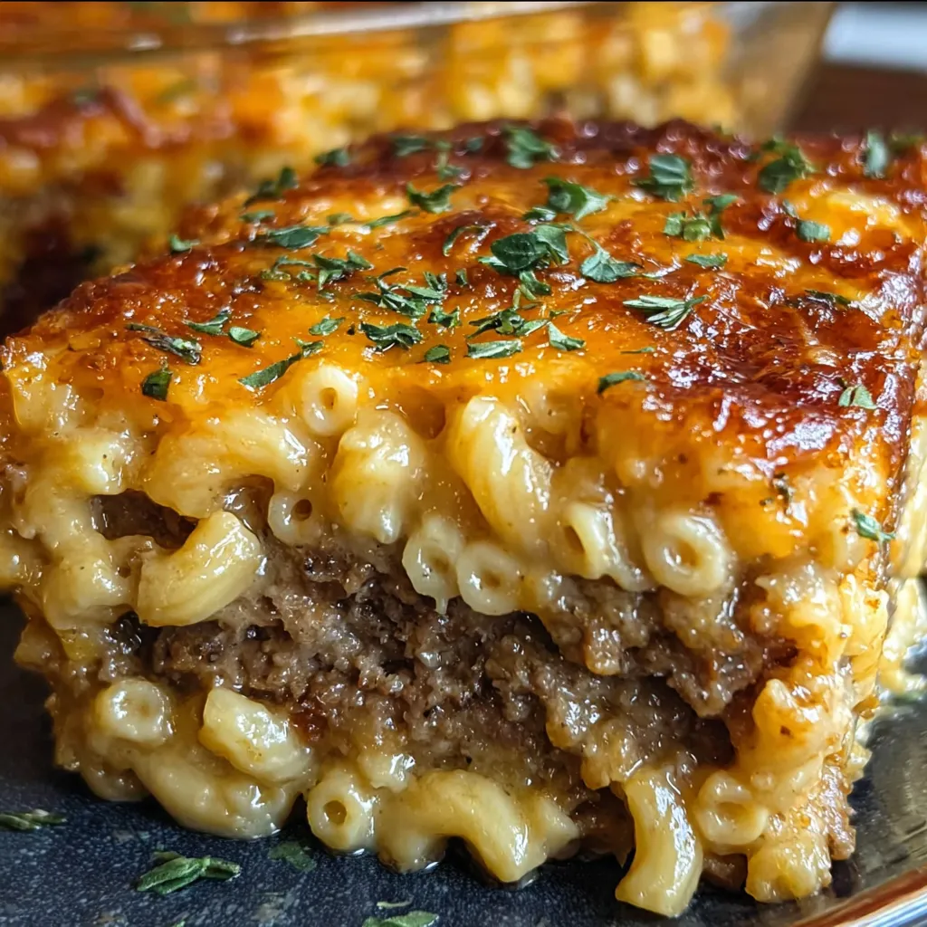 Mac and cheese meatloaf casserole