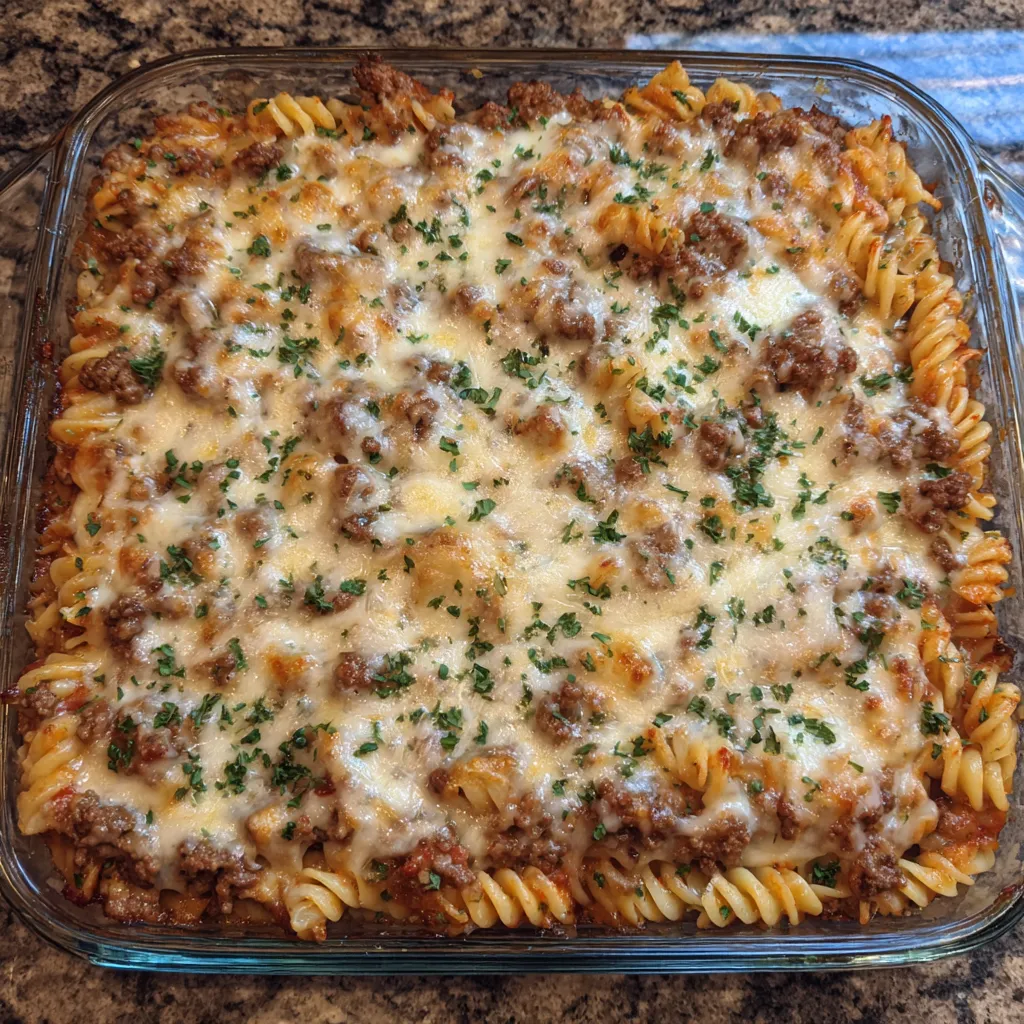 Casserole fresh from oven