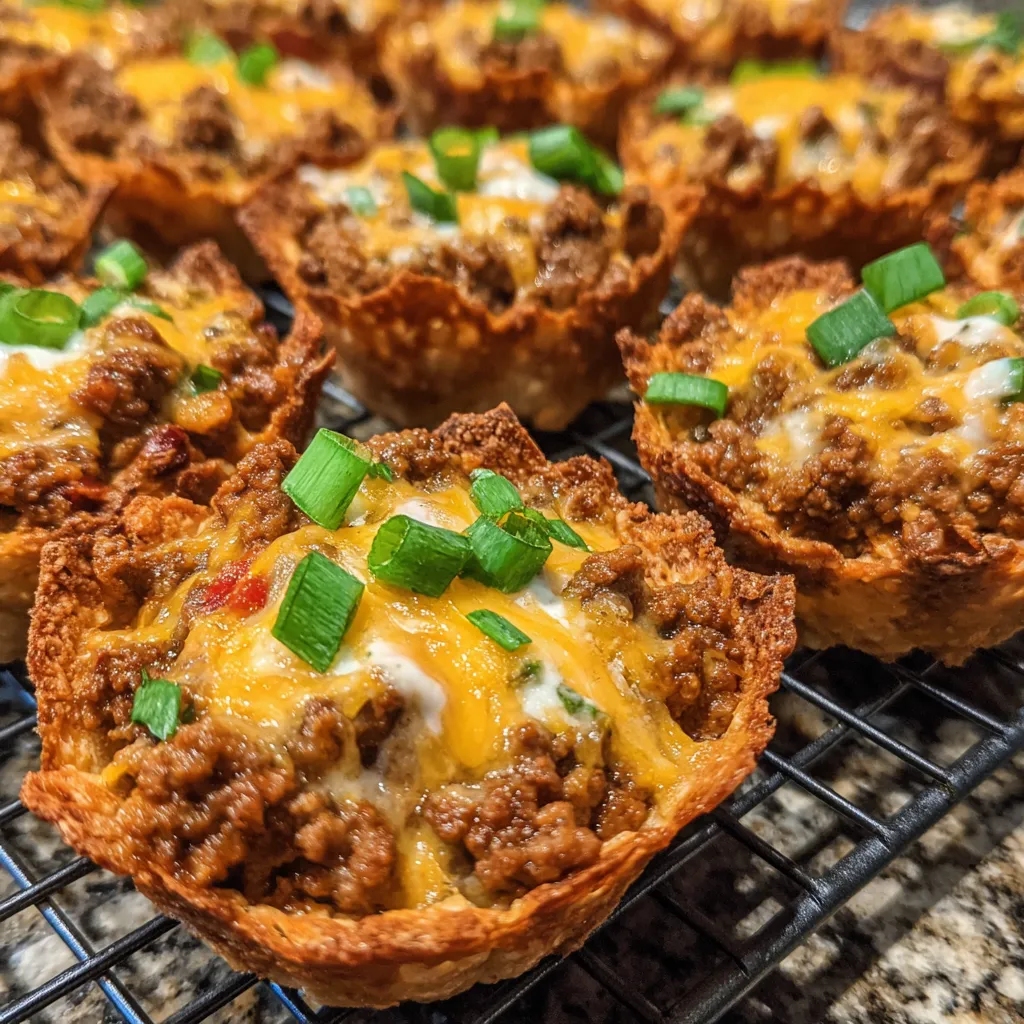 Taco ranch cups baked