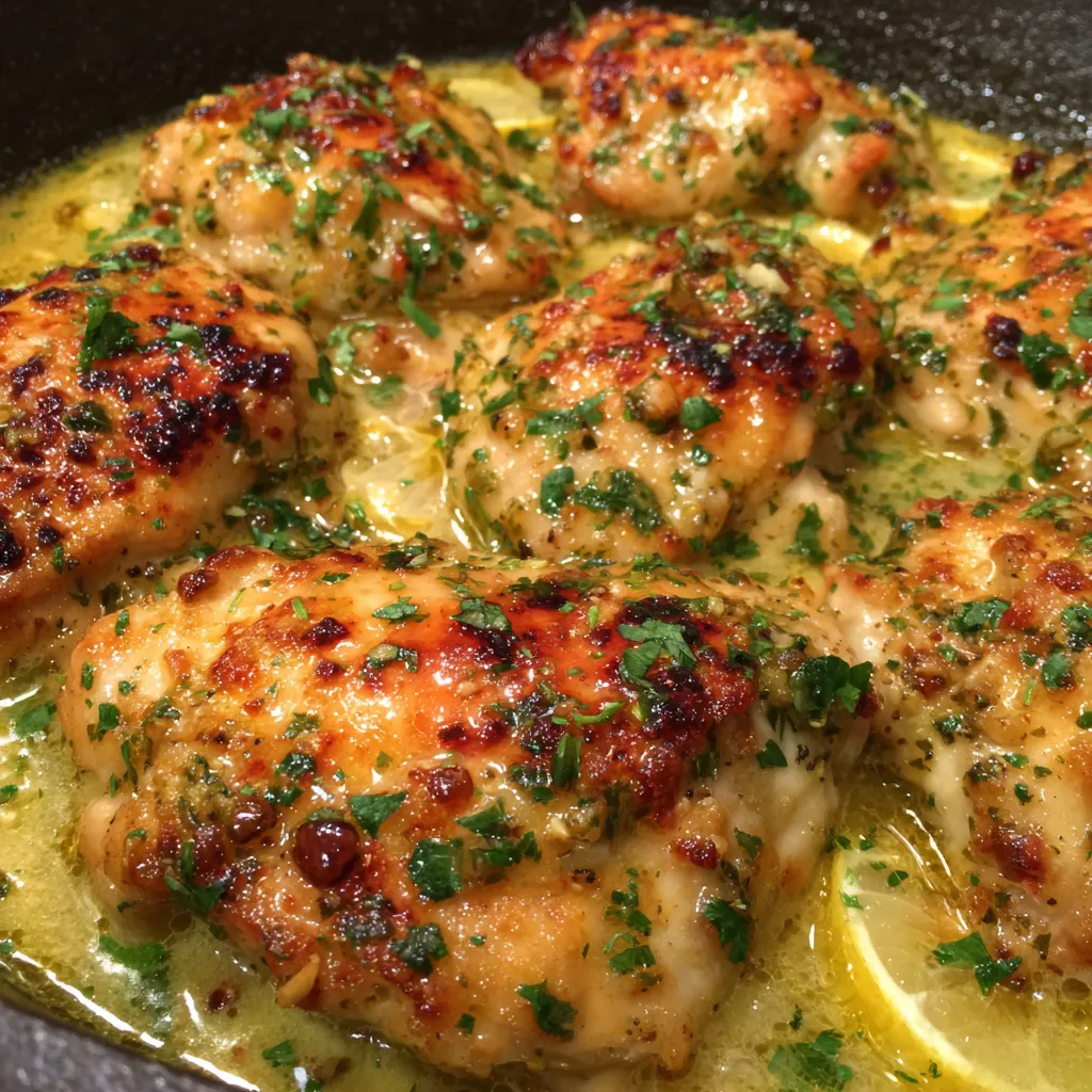 Garlic lemon butter chicken