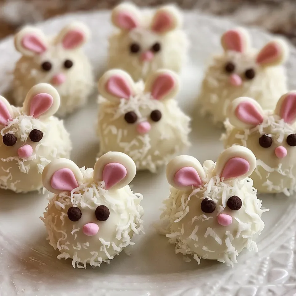 White chocolate Oreo bunny balls