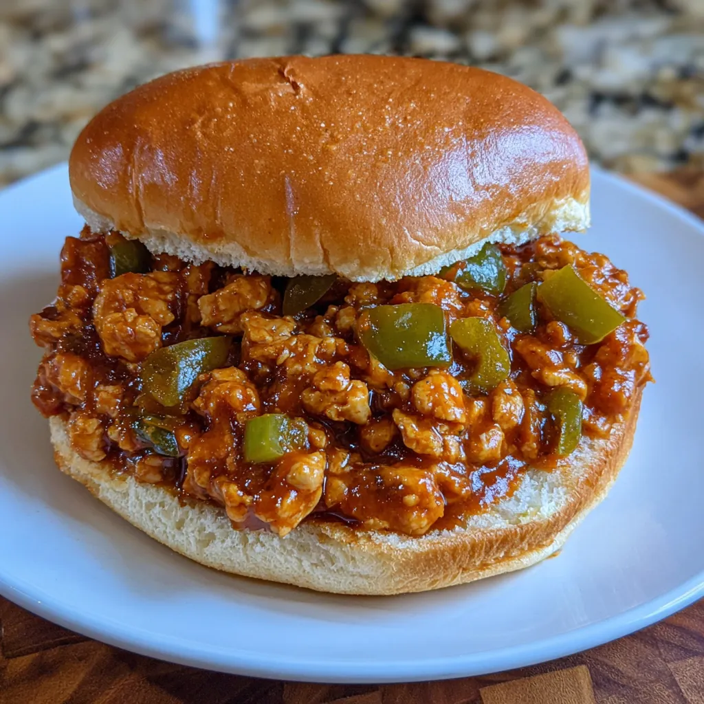 Chicken sloppy joe sandwich