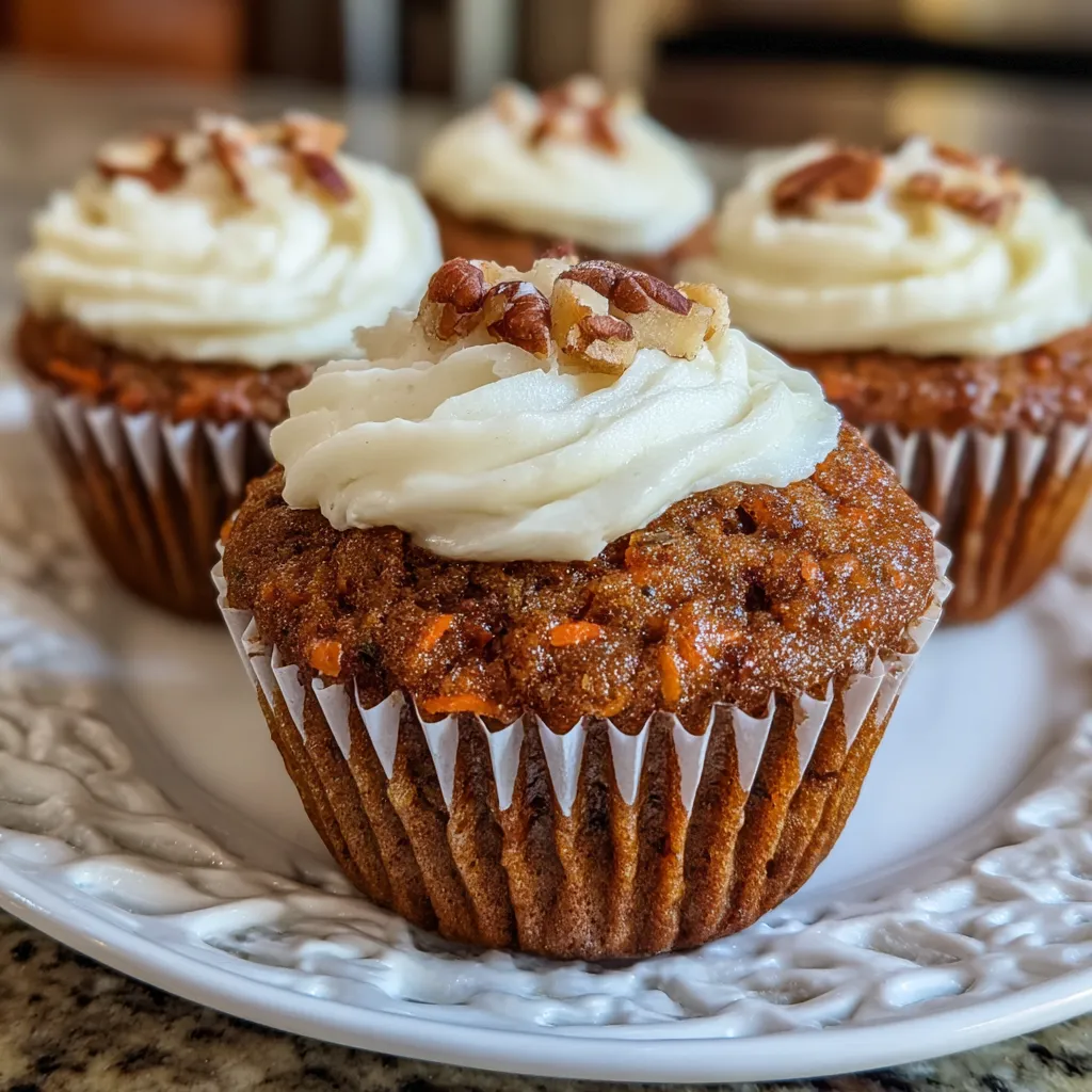 Moist homemade carrot cupcakes