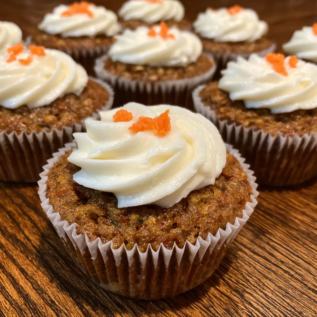 Easter carrot cake cupcakes
