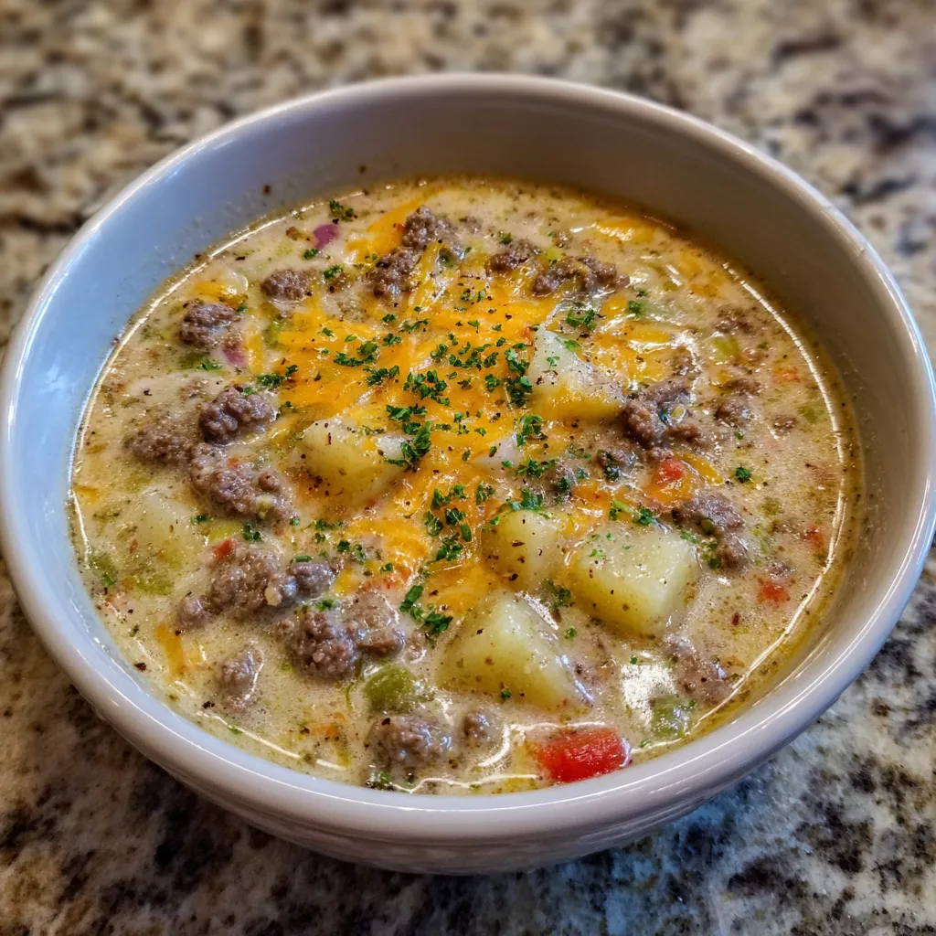 Cheeseburger soup