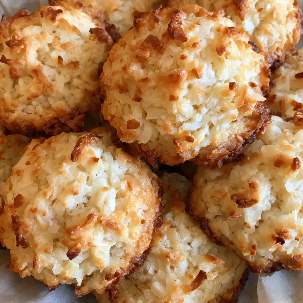 Shredded coconut cookies baking sheet