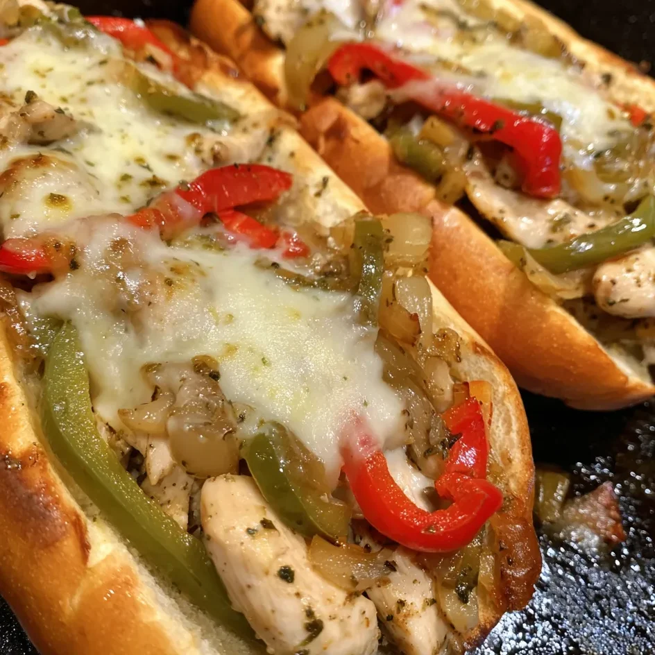 Chicken cheesesteak sandwich