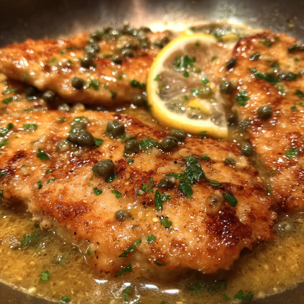 Chicken piccata with lemon butter sauce