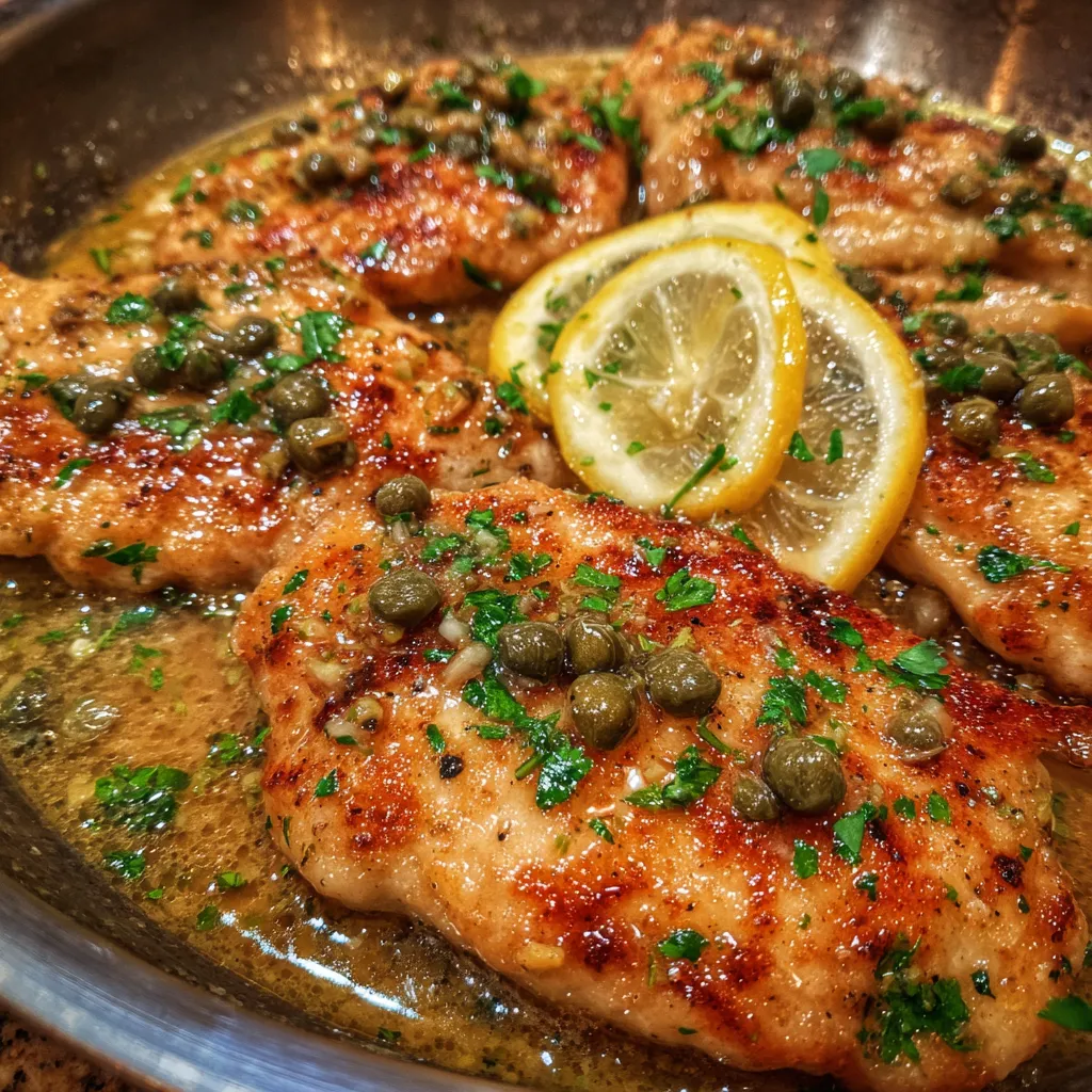 Easy chicken piccata dinner