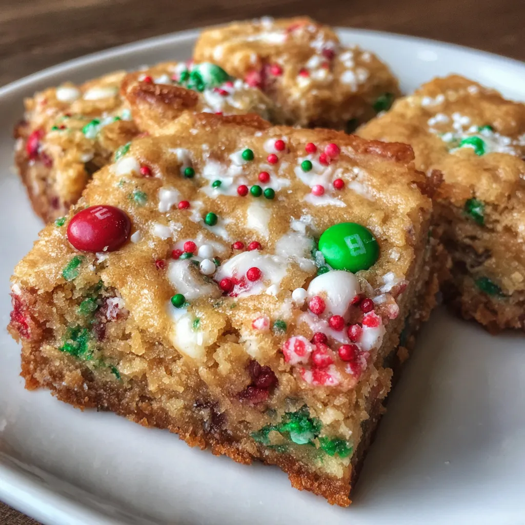 Cookie bars on platter