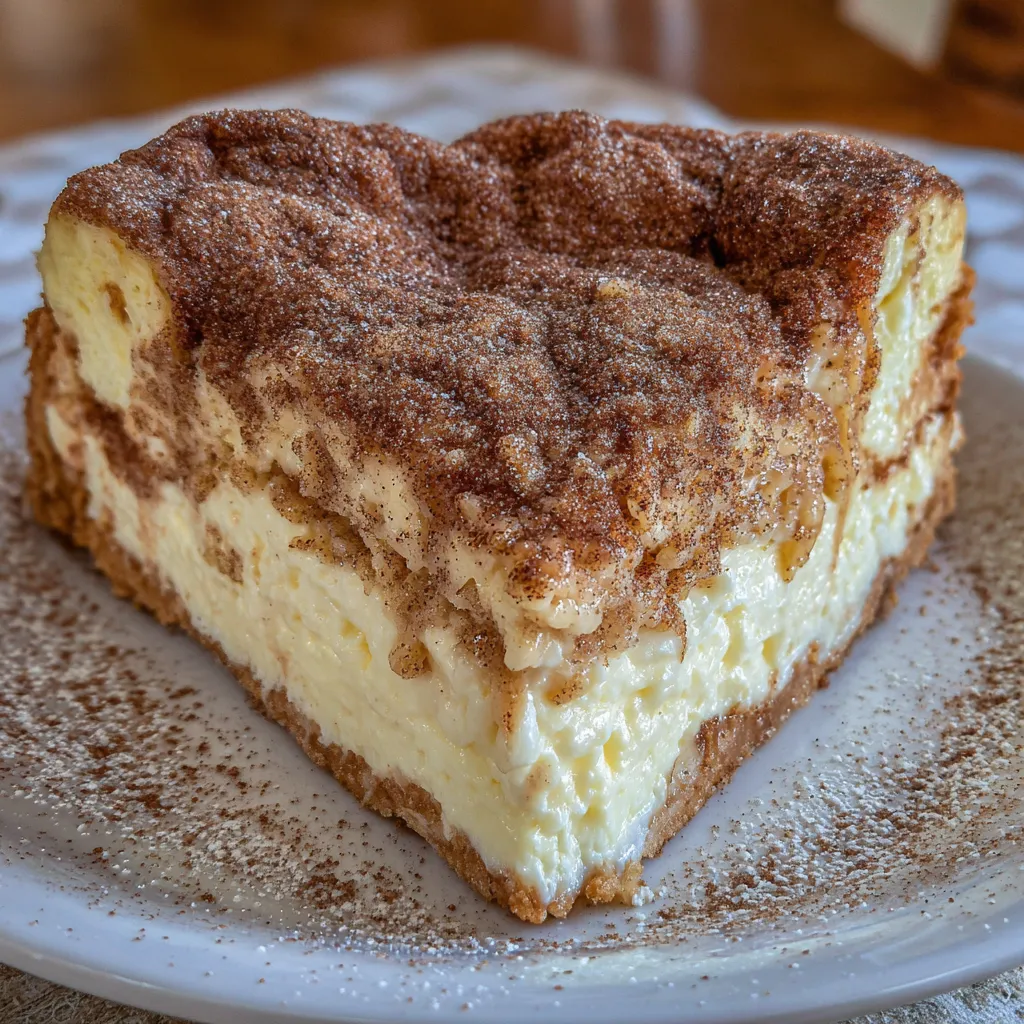 Cinnamon sugar cheesecake bars