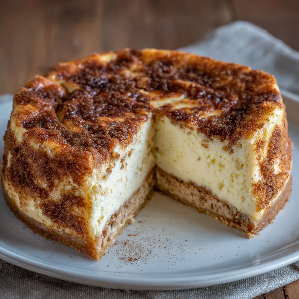 Churro cheesecake bars