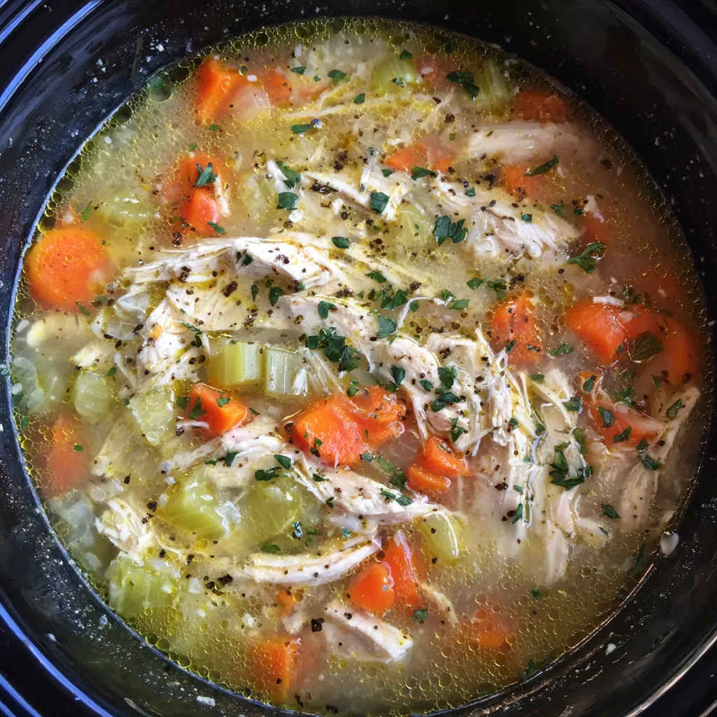 Lemon chicken vegetable soup