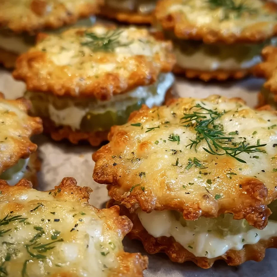 Dill pickle Ritz cracker bites