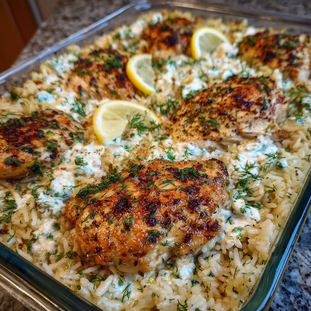 Dump and bake chicken rice casserole