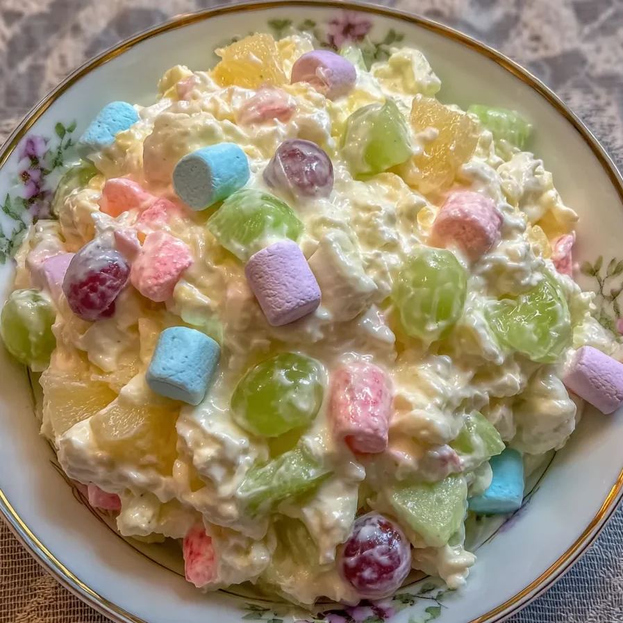 Spring fruit ambrosia salad