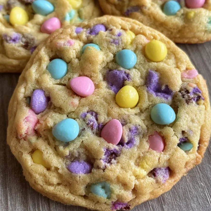 Easter chocolate chip cookies pastel